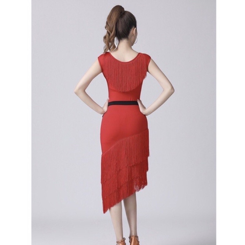 VÁY KHIÊU VŨ tua rua kèm đai