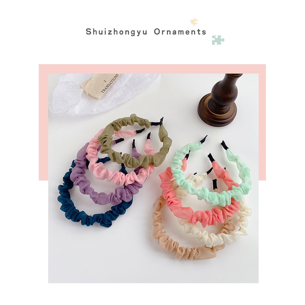 Băng Đô Cài Tóc Phong Cách Hàn Quốc Xinh Xắn Dành Cho Nữ