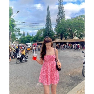 pass đầm hồng Dottie
