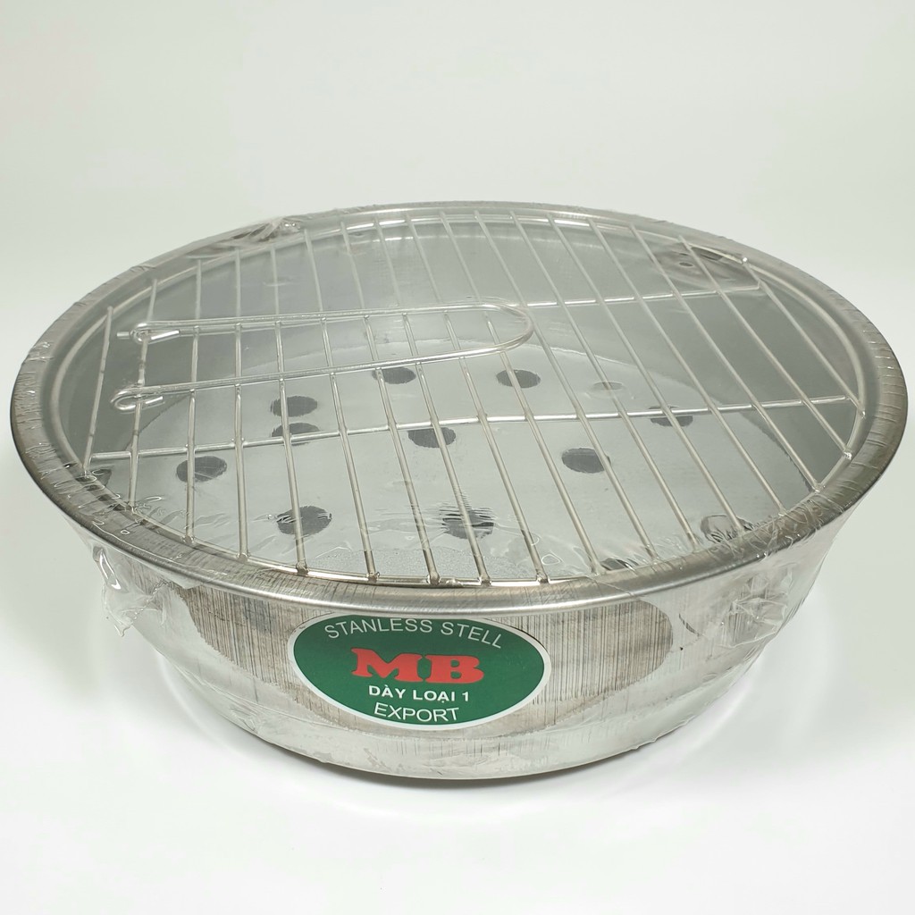 Lò nướng than inox đa năng tiện dụng 25cm