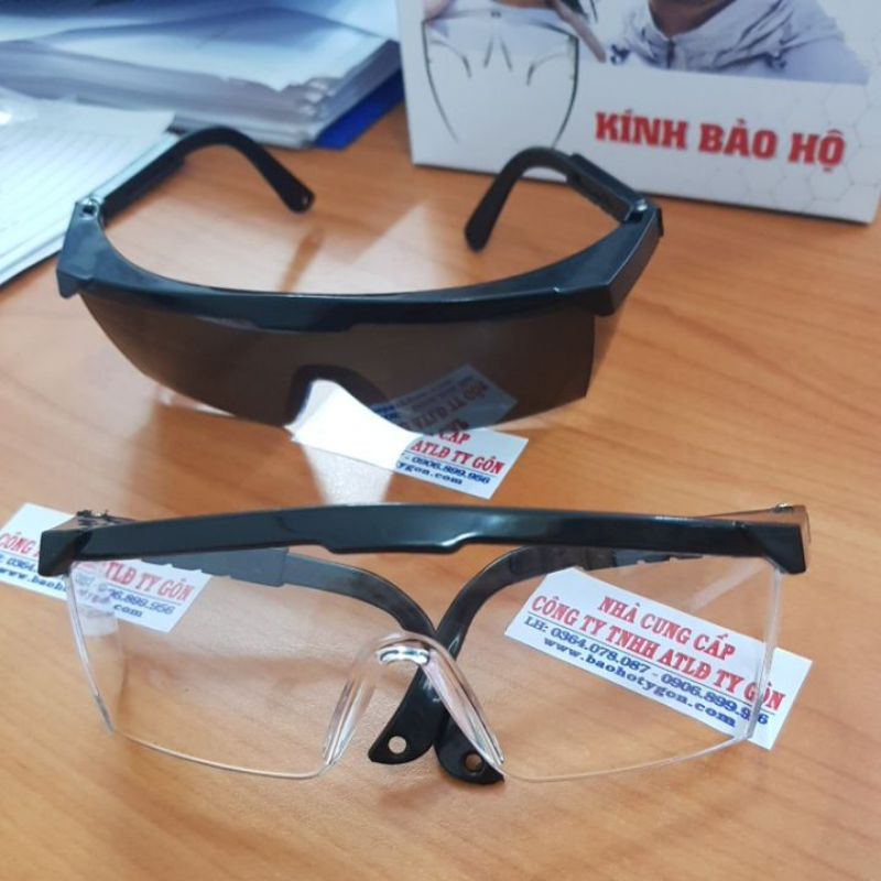 Kính bảo hộ 805, bảo vệ mắt, kính trắng vuông Việt Nam