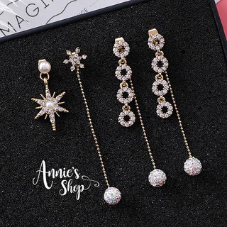 BF024 Khuyên tai Hàn Quốc cao cấp Korea Handmade đá zircon nhân tạo