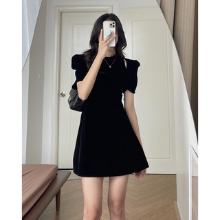 Audrey Váy nhung xòe cut-out 5356