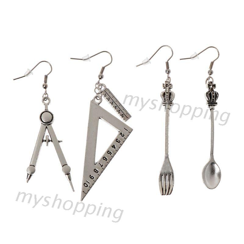 Khuyên Tai Hình Muỗng Và Nĩa Phong Cách Harajuku