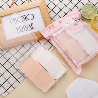 COMBO 06 Mút bông tán phấn siêu mềm mịn + Hộp đựng