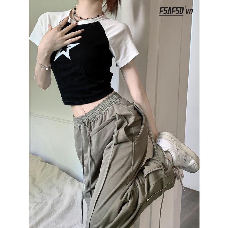 Quần Dài Ống Rộng Phong Cách Hip Hop Đường Phố Mỹ Cá Tính Cho Nam Và Nữ