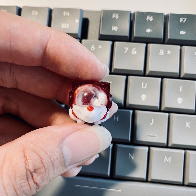 Nút Bàn Phím Cơ Keycap Artisan Sirius Đỏ Trắng Clone trang trí bàn phím cơ Lionvn