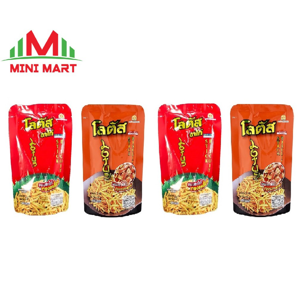 COMBO 4 GÓI BÁNH QUE TÔM DOAKBUA 55G