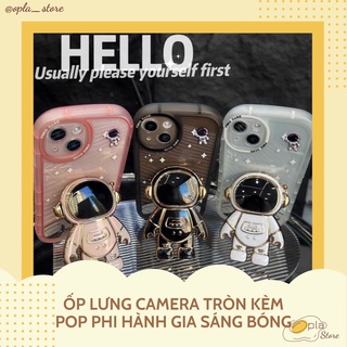 Ốp Lưng Camera Tròn Kèm Pop Phi Hành Gia Sáng Bóng dành cho IPHONE ( vui lòng ib shop trước khi đặt hàng :3)