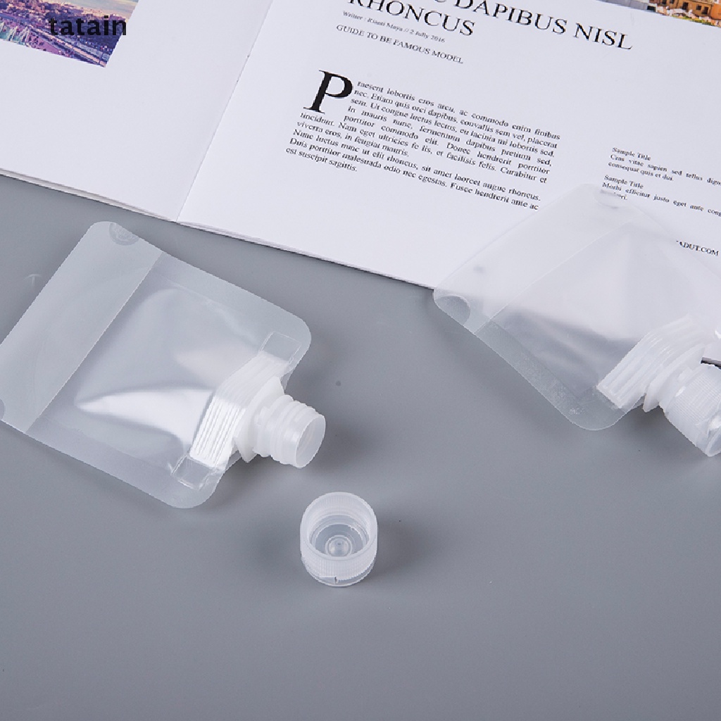 [TAT] 5pc Travel Lotion Dispensing Bag Fluid Packing Bag Portable Makeup Sample Bottle CVX