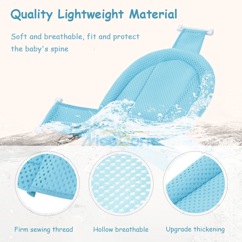 Đệm lưới tắm cho bé sơ sinh có thể xếp gọn cao cấp tiện dụng