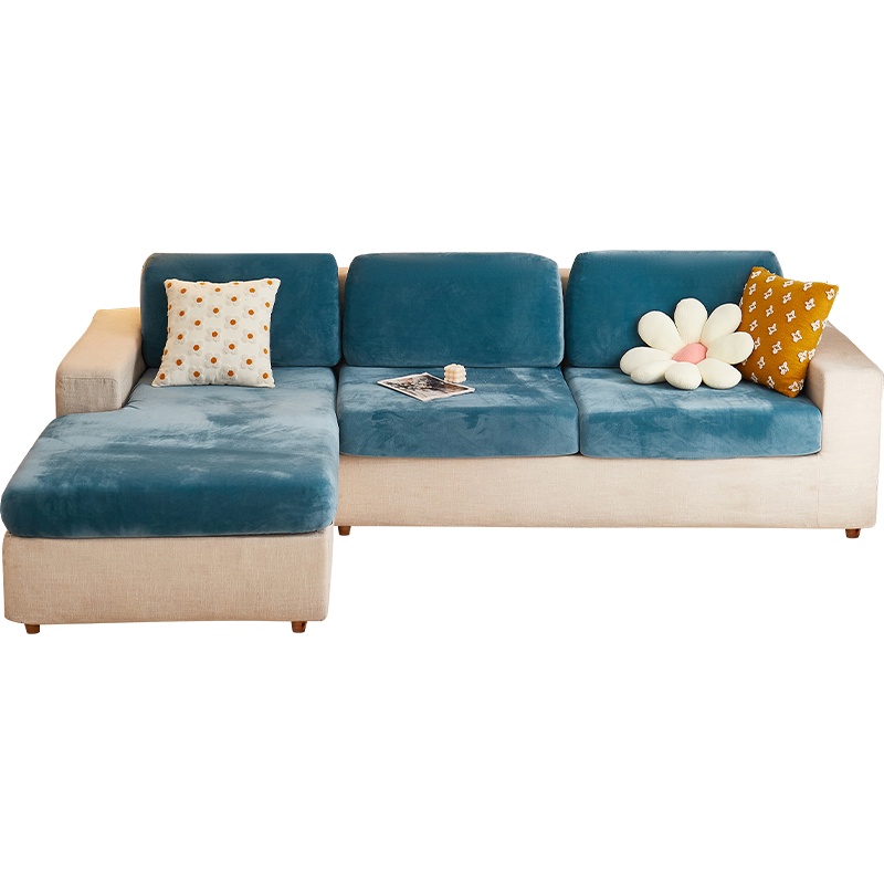 Vỏ bọc đệm ghế sofa bằng vải lông spandex co giãn mới để trang trí nhà cửa