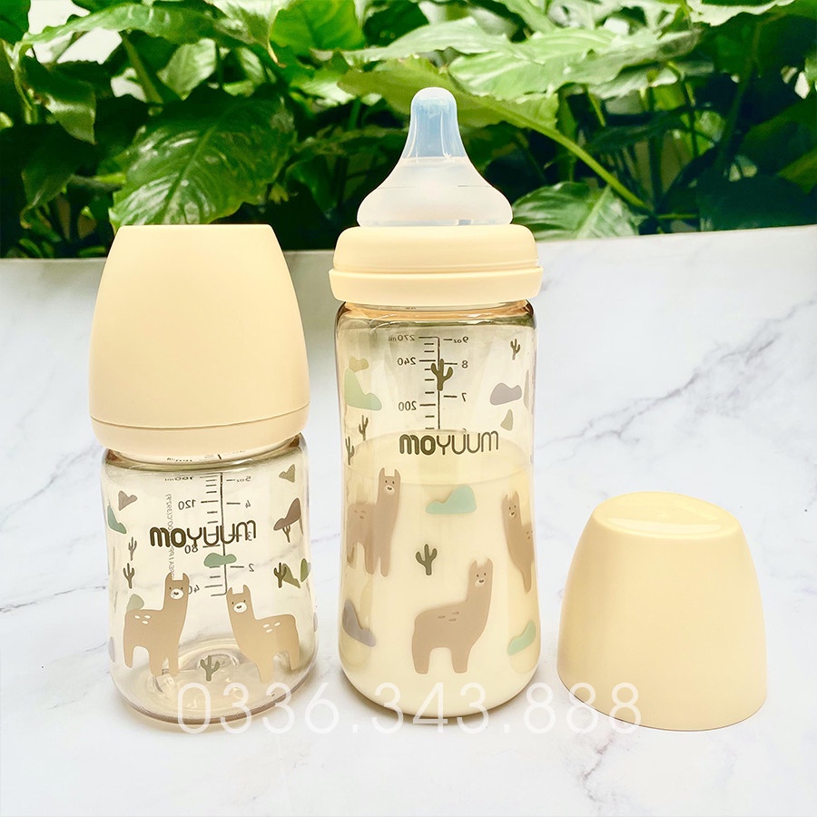 Bình sữa Moyuum 170ml/270ml Hàn Quốc, Moyuum Mây, Moyuum Lạc Đà, Moyuum Thủy Tinh chính hãng