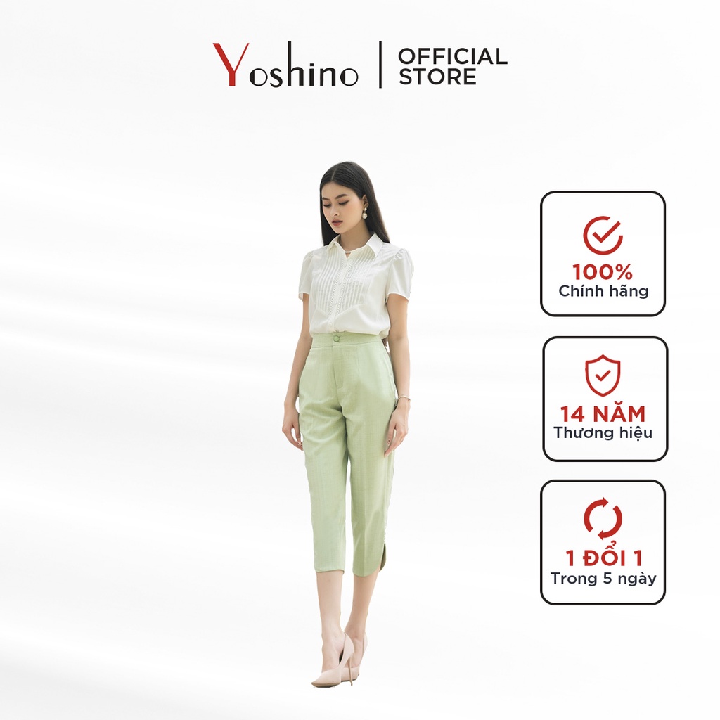 Quần Âu Lửng YOSHINO 217315156 đính ngọc cạnh thân ống