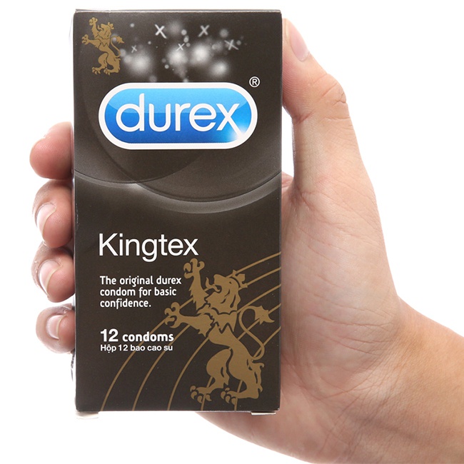 Bao Cao Su Durex Kingtex 12 Bao + Tặng Đèn Soi Lấy Ráy Tai