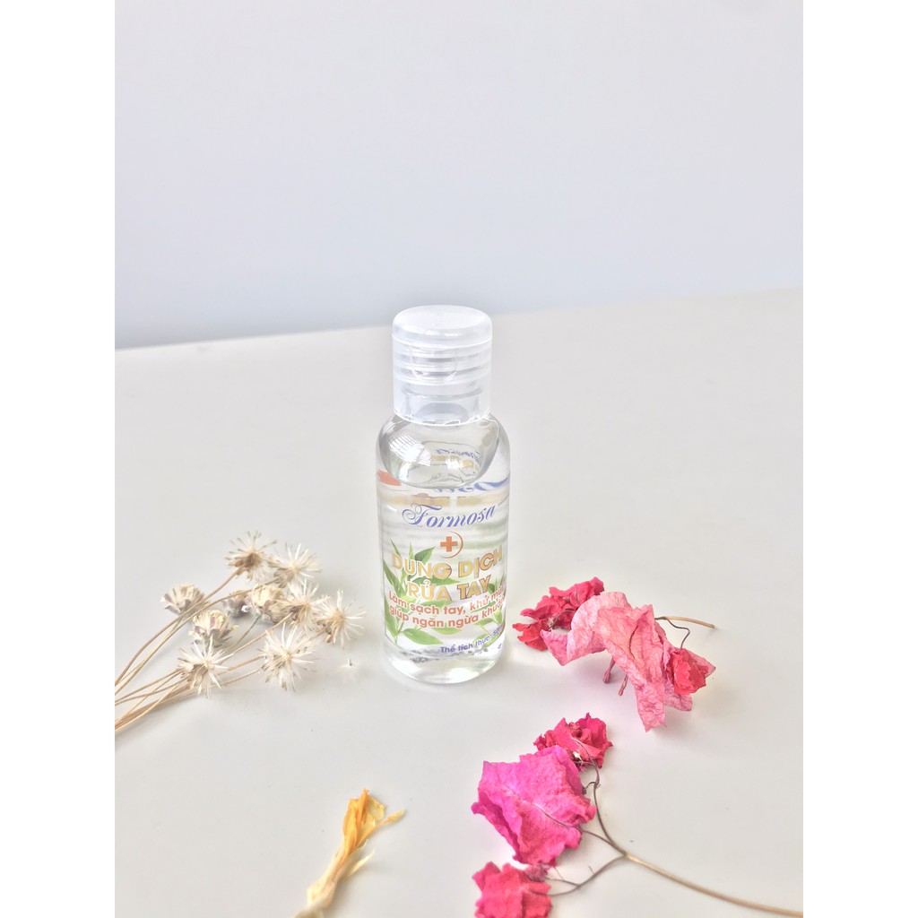 Gel rửa tay khô FORMOSA chai 50ml, làm sạch diệt khuẩn, an toàn cho mọi làn da...