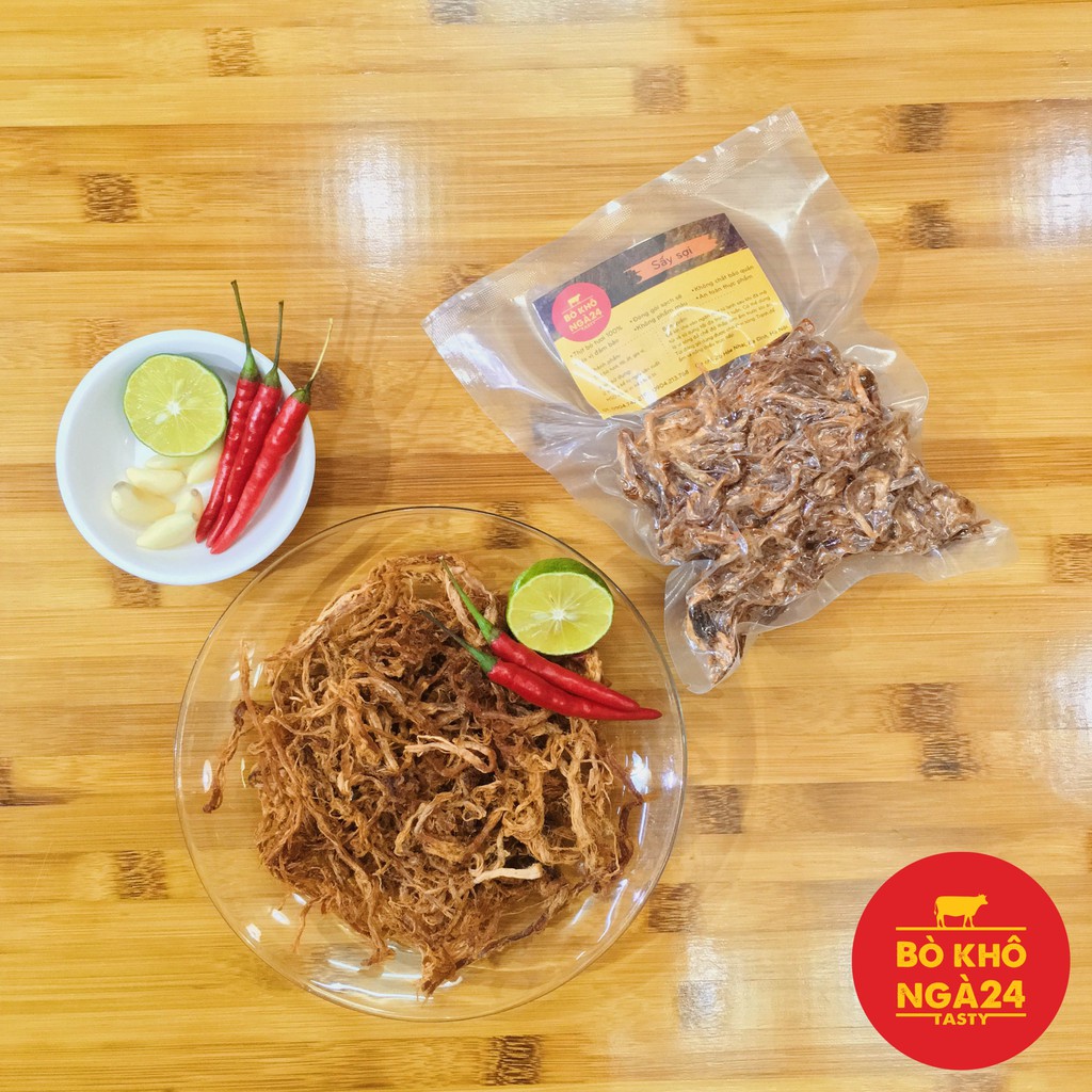 [Ăn là mê - ảnh thật] 500gr Bò khô SẤY Ngà24 100% từ thịt bò tươi | BigBuy360 - bigbuy360.vn