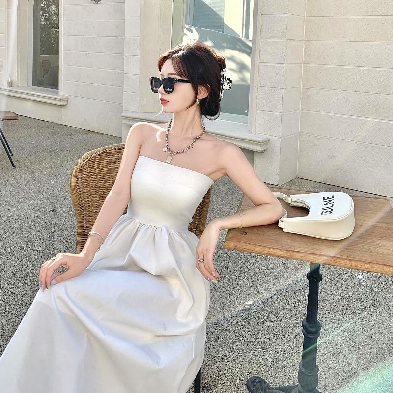 Đầm chữ A cao cấp phong cách Pháp xinh xắn mùa hè 2022