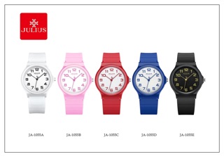 Đồng hồ nữ JULIUS JA-1055E(Đen) dây cao su