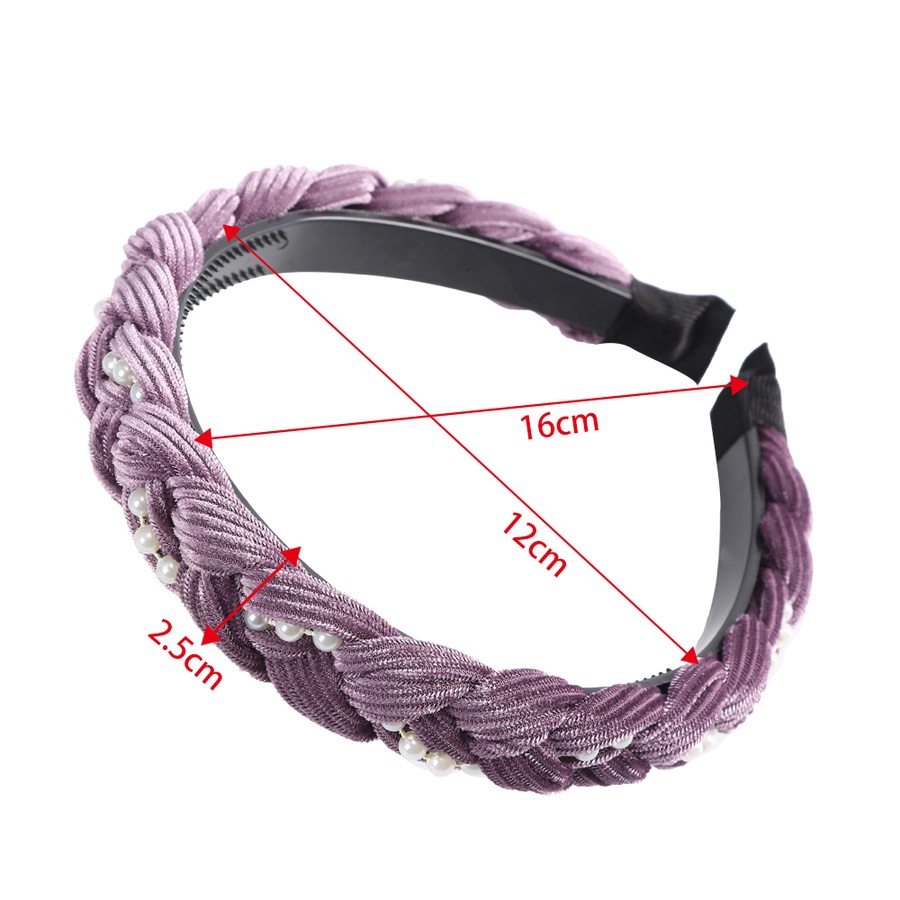 Băng đô vải nhung đính ngọc trai thời trang Hàn Quốc dành cho nữ