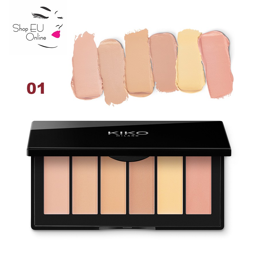 Kem Che Khuyết Điểm Lâu Trôi Che Phủ Toàn Diện Kiko Smart Concealer Palette Độ Che Phủ Cao Tự Nhiên