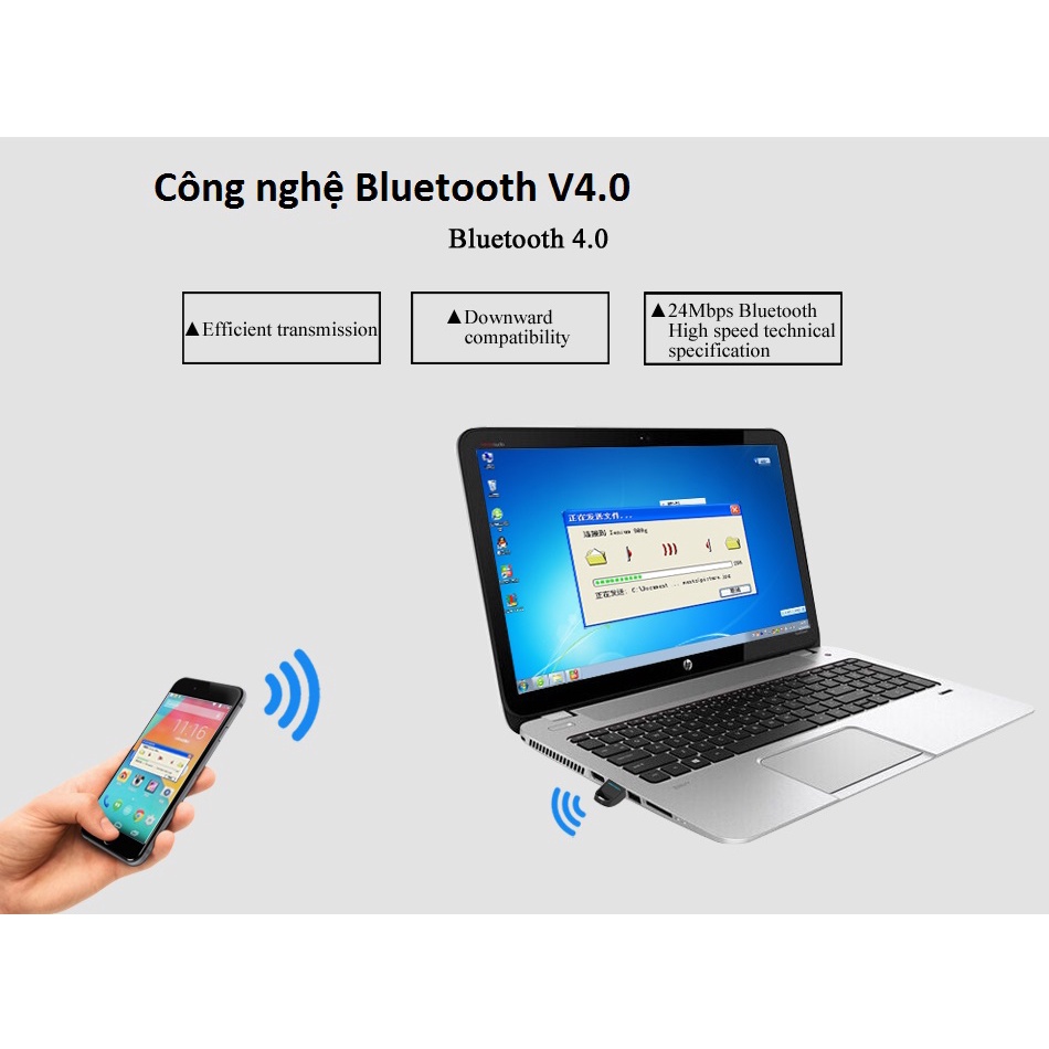 Thiết bị tạo bluetooth cho máy tính / USB bluetooth Vention CDD