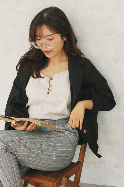 BLAZER LINEN BỐ ĐEN | BigBuy360 - bigbuy360.vn