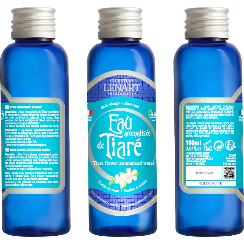 Nước Cân Bằng Dưỡng Ẩm Căng Mướt Da Chiết Xuất Hoa Tiare Christian Lenart - 100ml