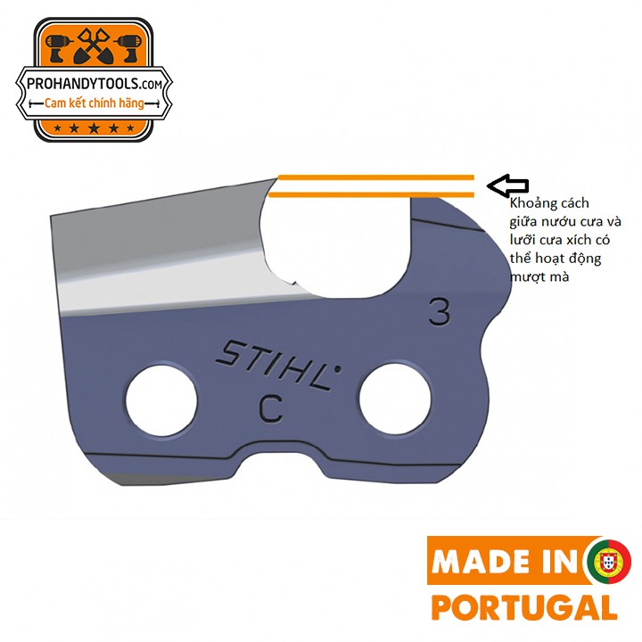 Dũa dẹp nướu lưỡi xích STIHL - made in Portugal