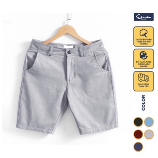 Quần shorts nam vải kaki - Quần ngố nam kaki ELNIDO
