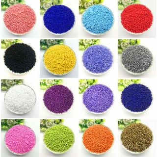 Hạt cườm nhựa 2mm-3mm ( nhiều màu ) 50gr/20k