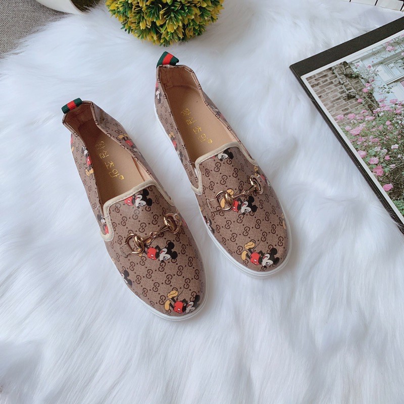 [sale rẻ] Giày nữ, Slip on micky tag khoá da mịn max đẹp