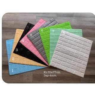 Combo 60 miếng xốp dán tường đủ màu