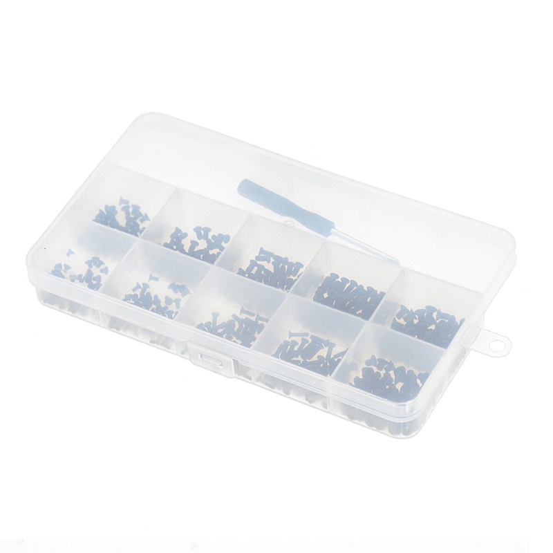 Bộ 500 Ốc Vít M2 M2.5 M3 KM Màu Đen Chuyên Dụng