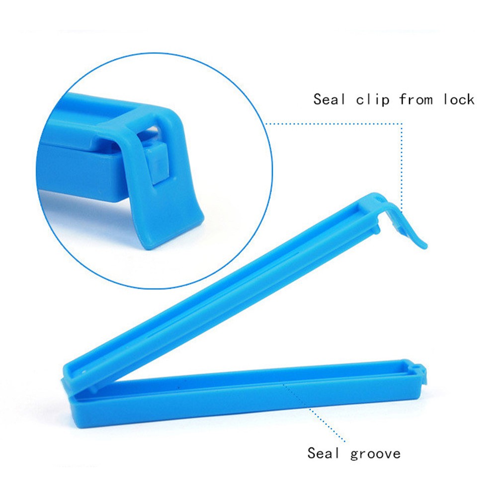 Set 10 kẹp miệng túi thực phẩm nhà bếp màu ngẫu nhiên