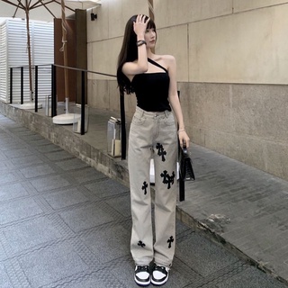 Quần jean ⚡️freeship⚡️ quần jean hoạ tiết thánh giá