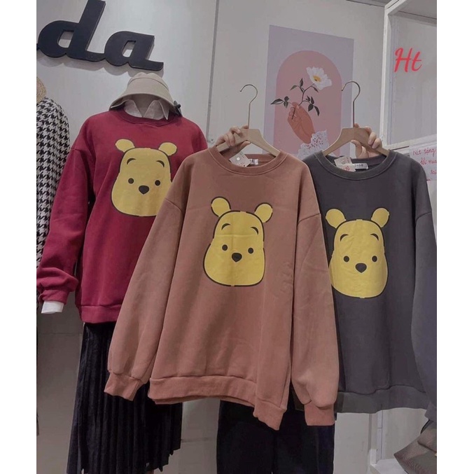 Áo swearter nỉ cotton gấu Pooh H2A