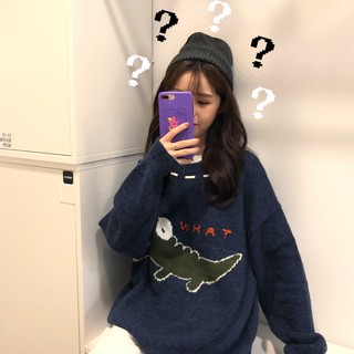 [ORDER] Áo len đôi hình cá sấu freesize nam nữ