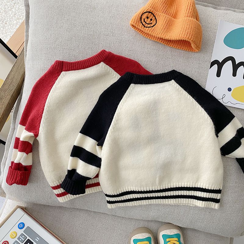 Áo Len Phối Màu Cho Bé Số 28