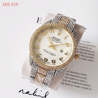 [Full box hãng] Đồng hồ nam Rolex - Bản siêu cấp đính đá - Tặng bộ hộp hãng 1:1 tag sổ thẻ dongho227