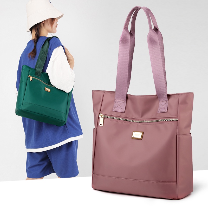 Túi Xách Canvas Sức Chứa Lớn Thời Trang Mùa Hè Phong Cách Hàn Quốc Cho Nữ