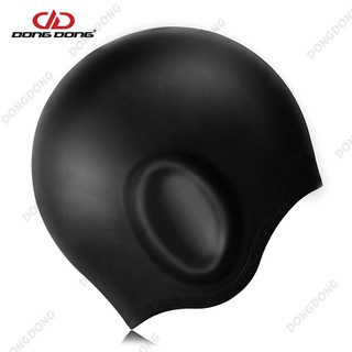 Nón bơi, mũ bơi TRÙM TAI thời trang, chất liệu SILICONE mềm mại an toàn cao cấp - DONGDONG