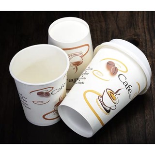 sét 50 cốc giấy dùng 1 lần 3 cỡ 8.0Z .12.0Z .16.0Z loại dầy đẹp