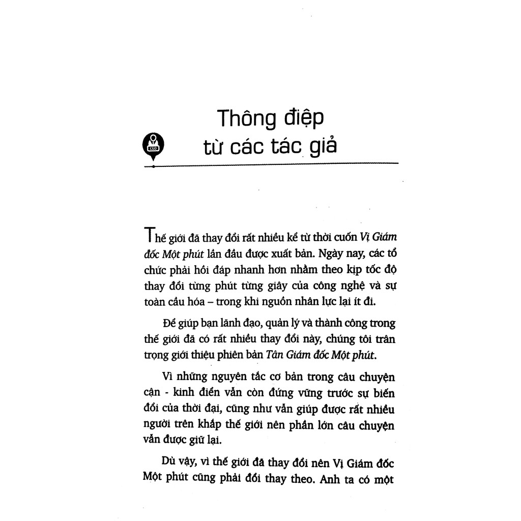 Sách - Vị Giám Đốc Một Phút - Phương Pháp Quản Lý Hiệu Quả Nhất Thế Giới