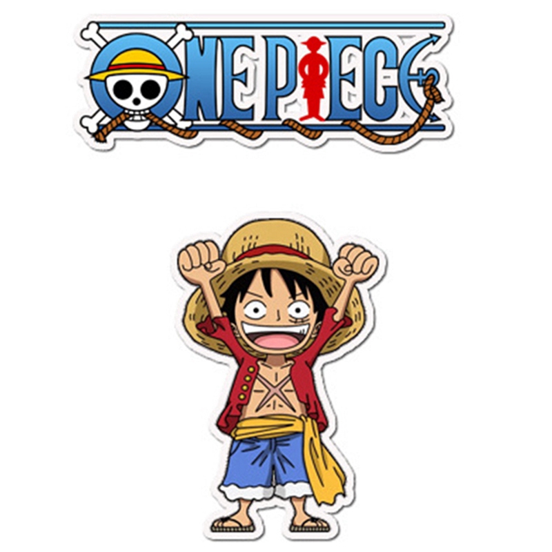 Bộ 50 hình dán họa tiết nhân vật hoạt hình One Piece để trang trí