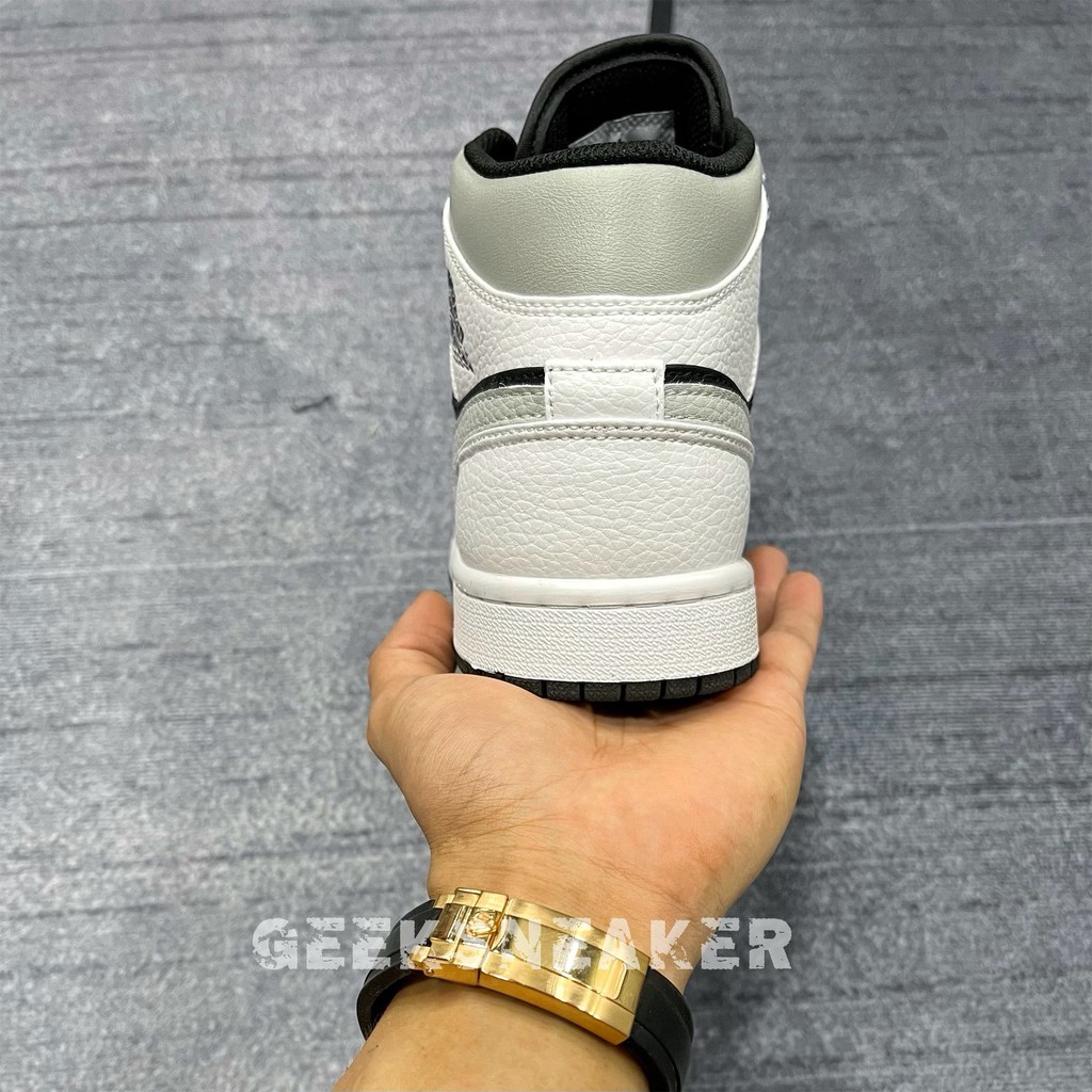 [GeekSneaker[ Giày Jordan 1 Mid WHITE SHADOW | BigBuy360 - bigbuy360.vn