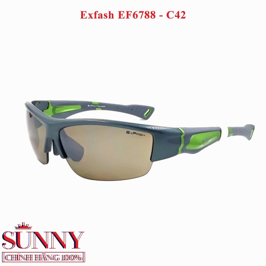 EF6788 C42 - Kính mát thể thao Exfash, sp dc bảo hành toàn quốc