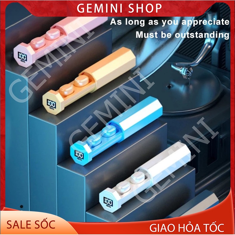 Tai Nghe Không Dây Bluetooth 5.0 MÃ A7 Điều Khiển Cảm Ứng Âm Thanh Nổi Chống Nước Kèm Hộp Sạc Chơi Game GEMINI SHOP