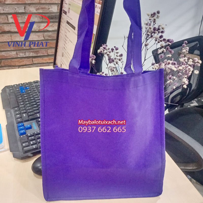 Túi Vải Không Dệt Màu Tím Đựng Quà Tặng Thân Thiện Môi Trường - VĨNH PHÁT