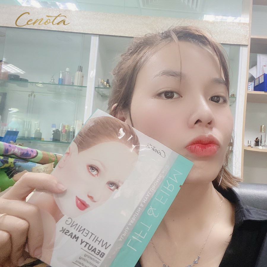 Mặt Nạ Cenota Whitening Beauty Mask Nâng Cơ Trắng Da 30ml * 6 miếng